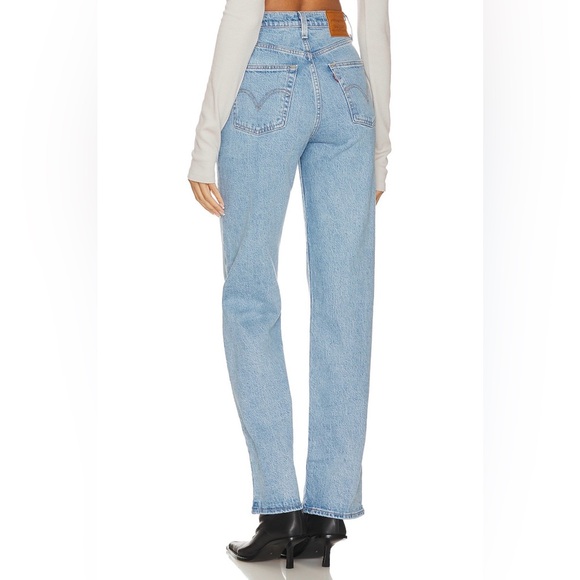 Levi’s Ribcage Full Length Jeans in Samba Tango Light - Size 28x32 - Picture 3 of 8